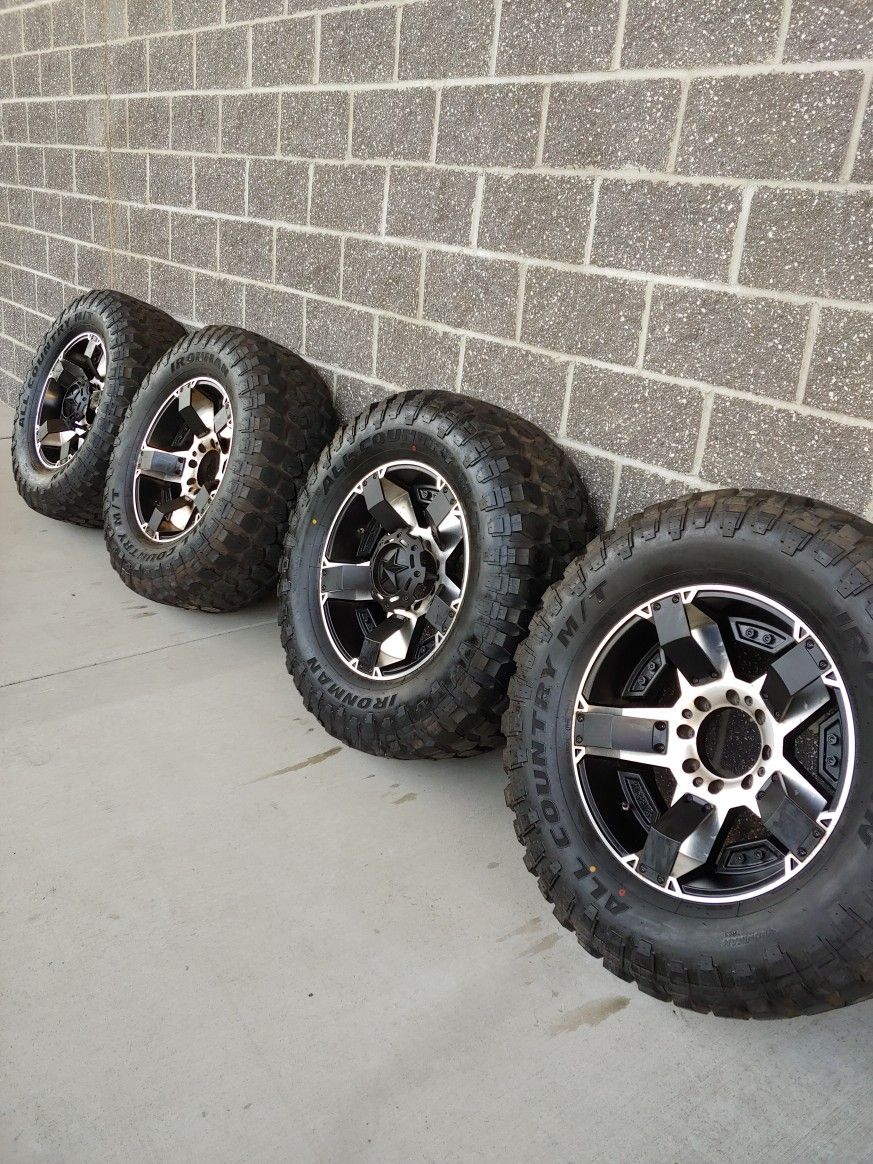 KMC Rockstar 2 XD Series 20x9 Rims 37" Ironman MT Tires (8x6.5 Lug Pattern) for Sale in
