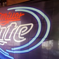 Miller Lite 3x5 Flag Fans Banner Parties. 