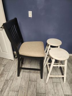 Chair and stools