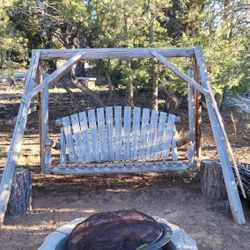 Cedar Log Yard Swing