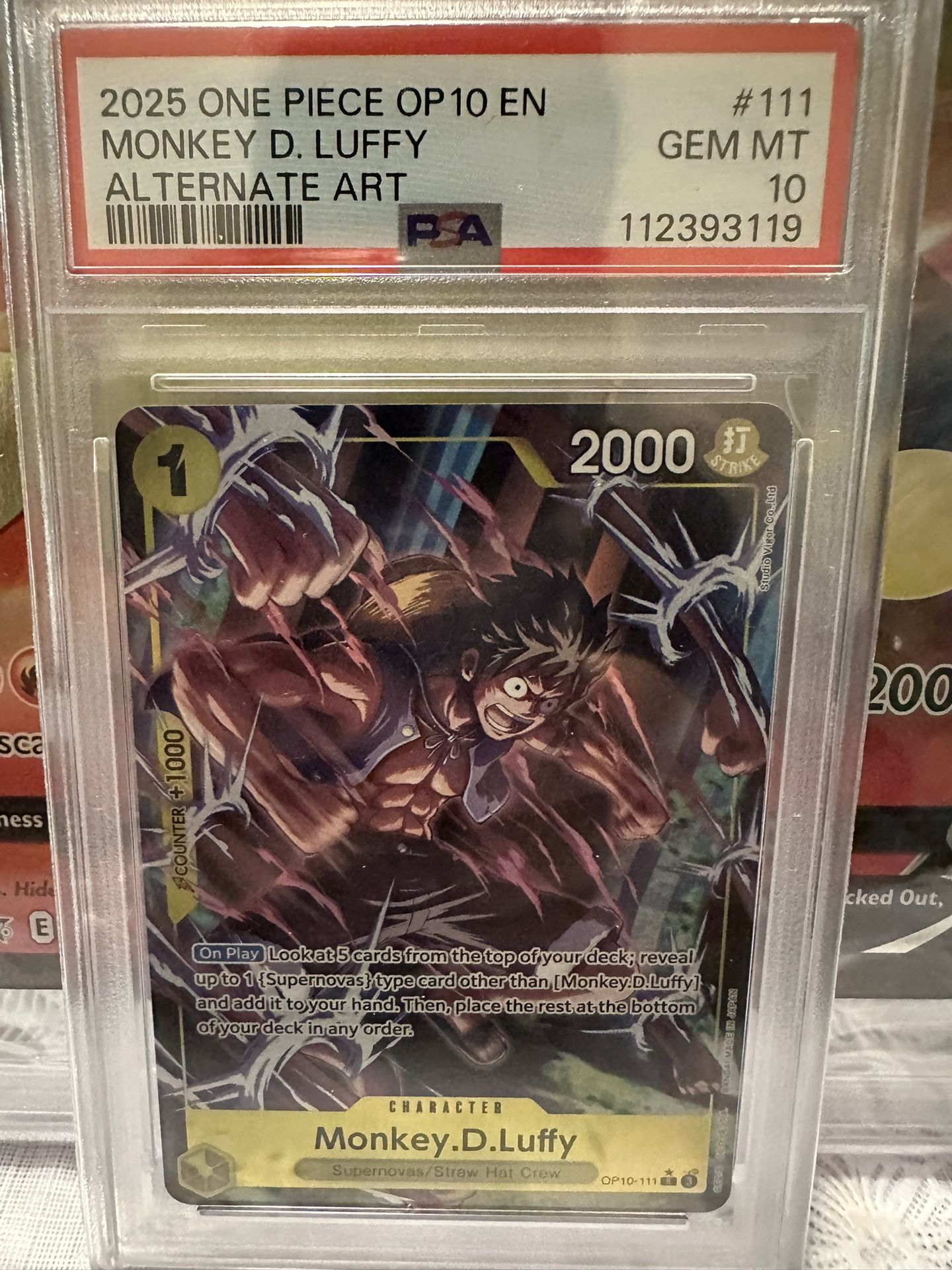 One Piece Monkey D Luffy Psa 10