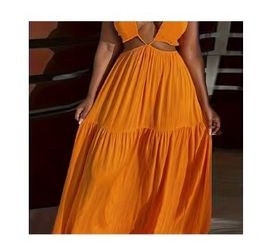 Orange dress size xl