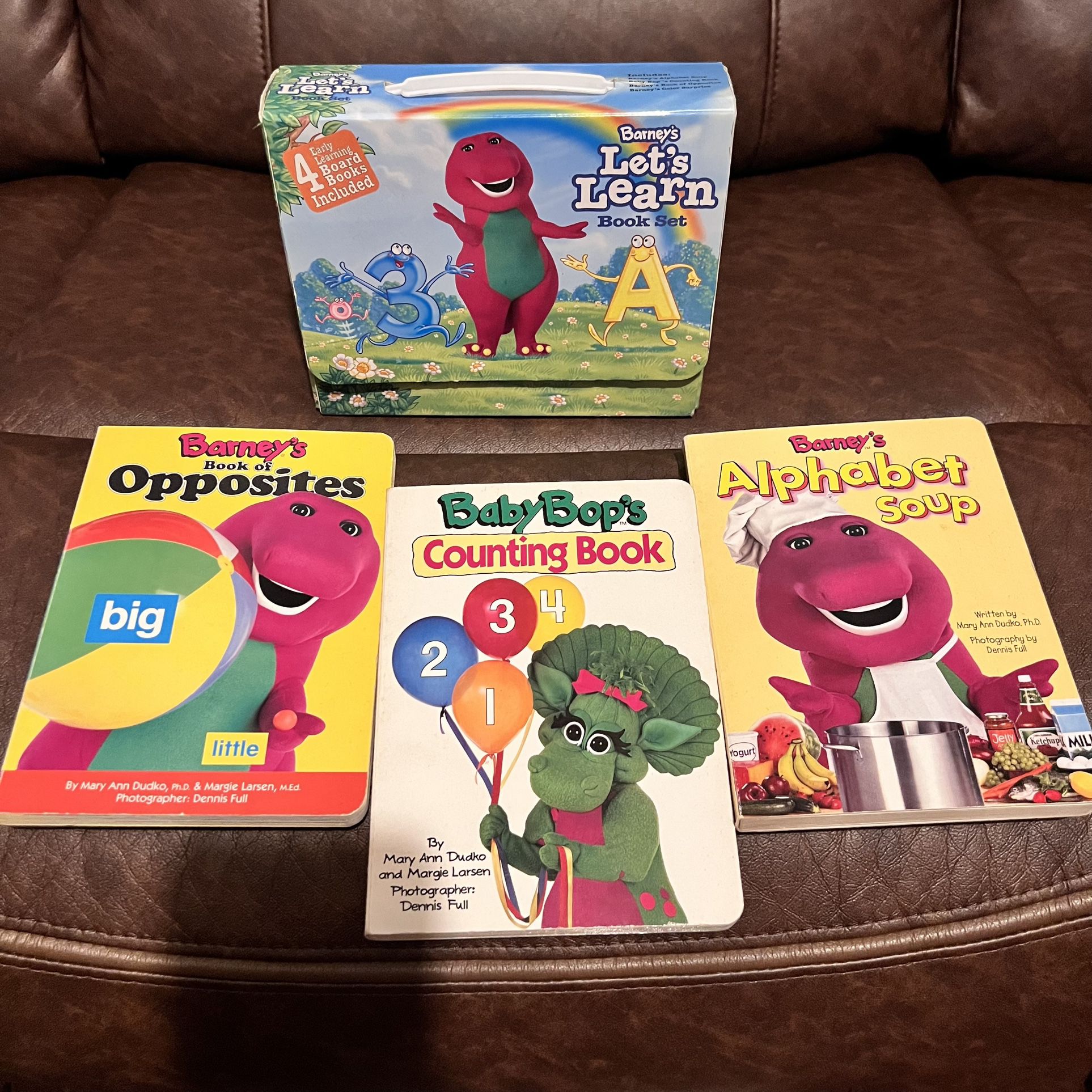 Vintage 90’s Barney Let’s Learn Book Set