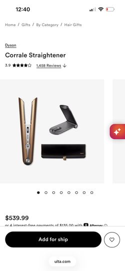 Cordless Dyson Hair Straightener