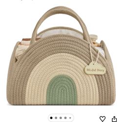 Diary Cotton Rope Diaper Caddy Organizer 