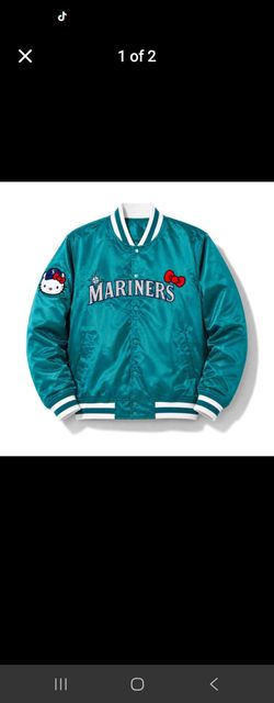 Seattle Mariners x Hello Kitty Satin Bomber Jacket