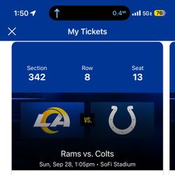 Rams Colts tickets 