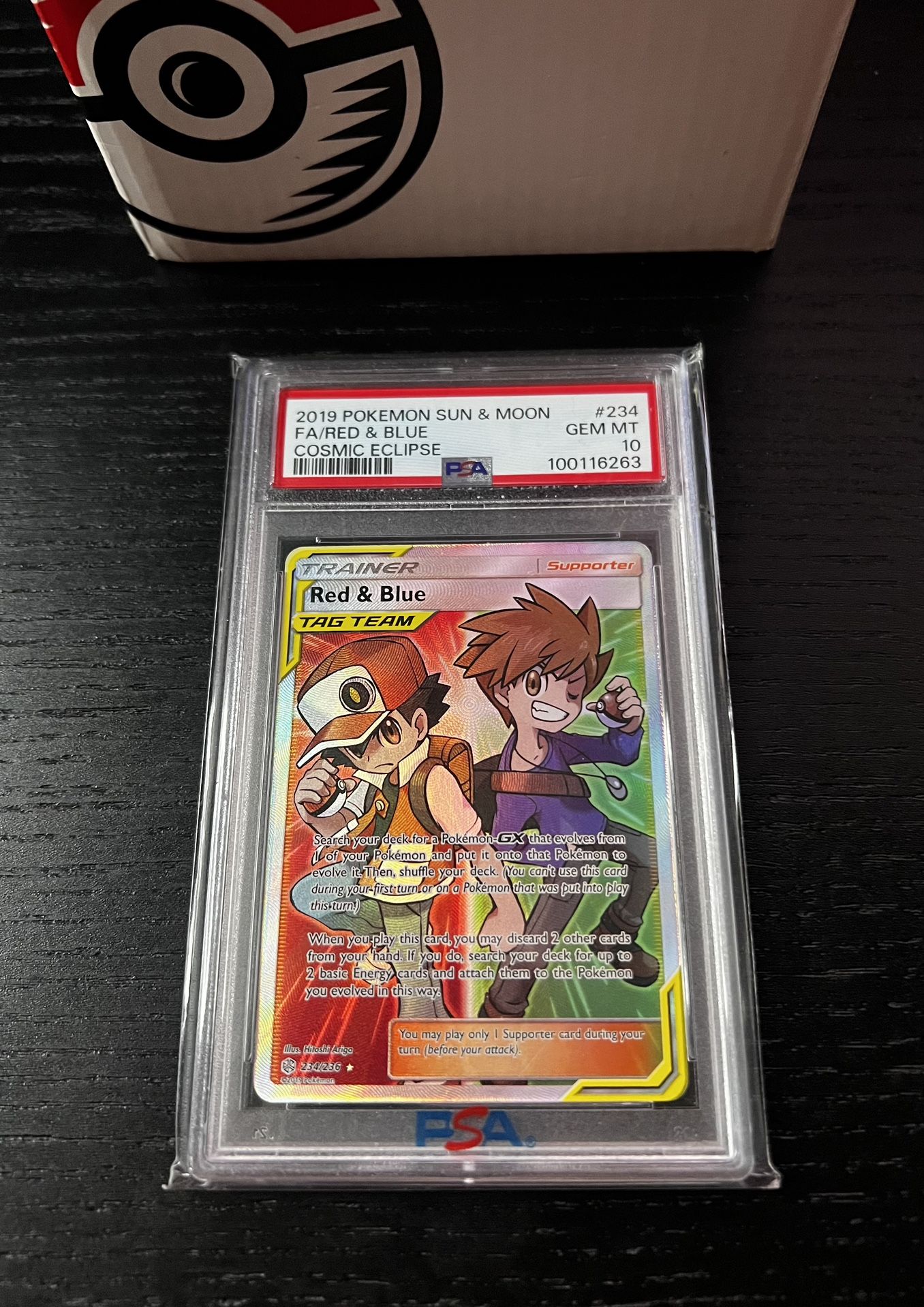 Red & Blue Tag Team PSA 10