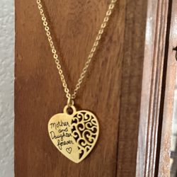 Mother  Daughter Forever  Necklace 