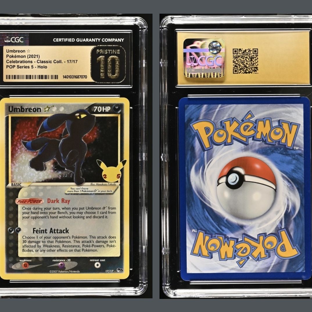 umbreon gold star pokemon card 2021 Pokemon Celebrations Classic Collection 17 Umbreon-gold Star PSA 10 Graded Card