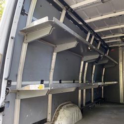Shelves  For Sprinters  Van. &  A Partition  With  Doors .