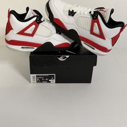 BRAND NEW JORDAN 4 “RED CEMENT” FOR SALE! GS SIZE 7 $180