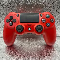 Sony PlayStation 4 PS4 Red Wireless Controller, TESTED & WORKING!