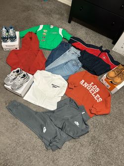 Boy cloths & Jackets from ZARA, size 4T ….Tennis , boots size 10c