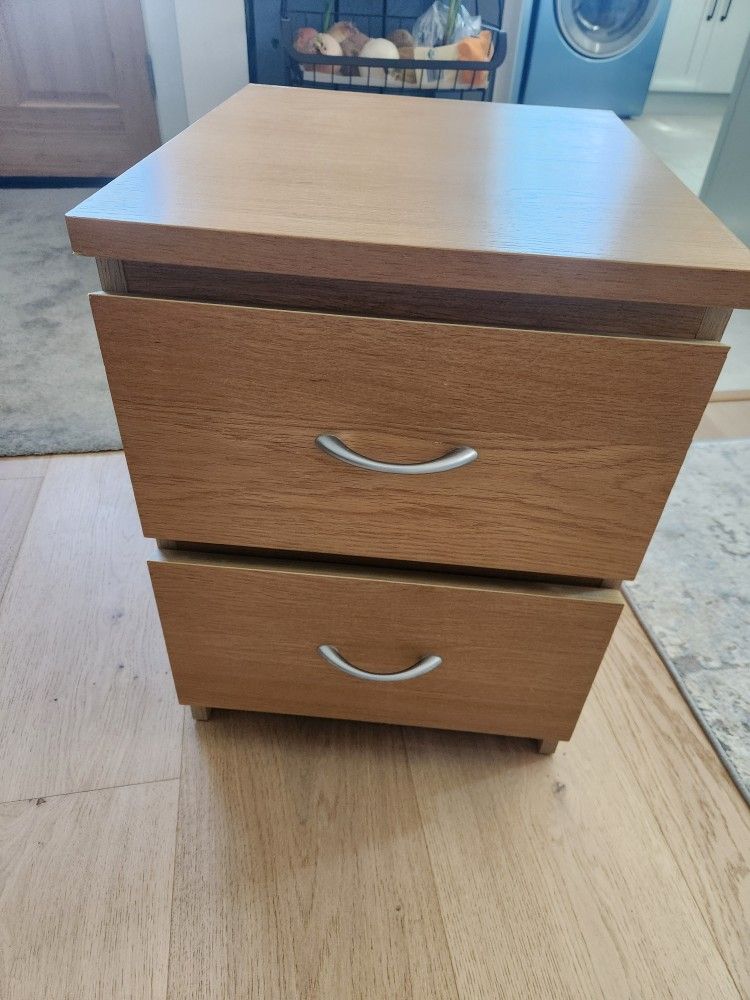 2. Ikea Night Stand With Glass Top