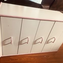 White And Pink Drawer