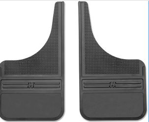 1070H - Husky Liners Universal Muddog Mud Flaps | Rubber Front Mud Flaps - 12" w/o Weight - Black (FITS Various Ford, Chevy, Dodge, GMC, Toyota, Nissa