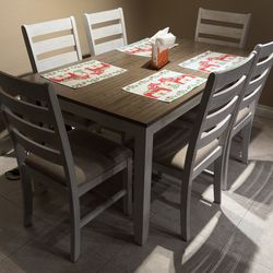 Dining room table and chairs
