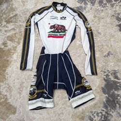 Vintage 2010 State Champion California/Nevada Cycling Competition Suit/Bodysuit/Skin suit Biking Size Large 