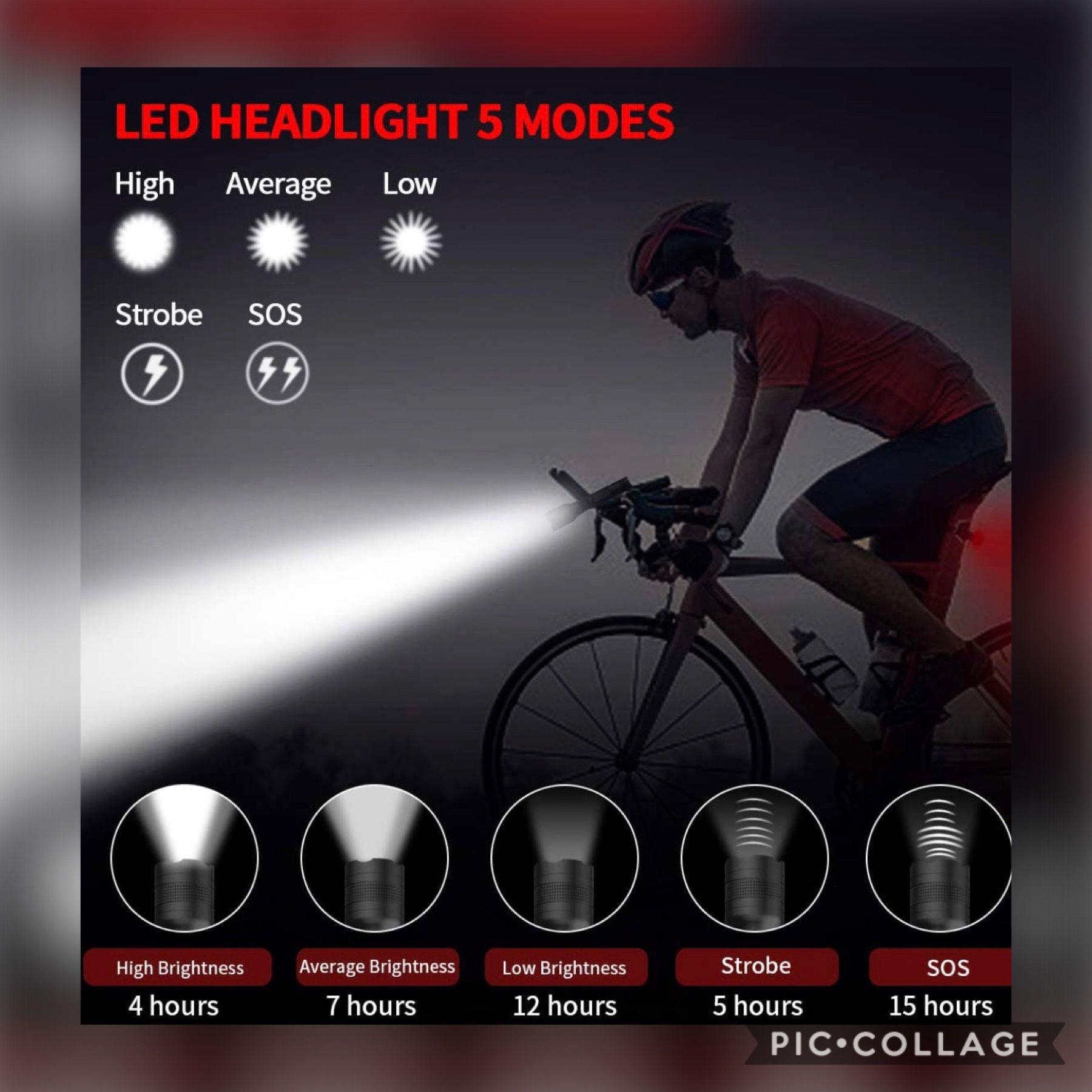 700lumen Bike Light Set