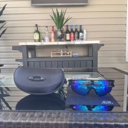 Blue Oakley Sunglasses