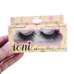 Ioni 3D Faux Mink Lashes Crisscross Cateye Long 686HG15 New