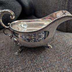 Beautiful silver gravy boat