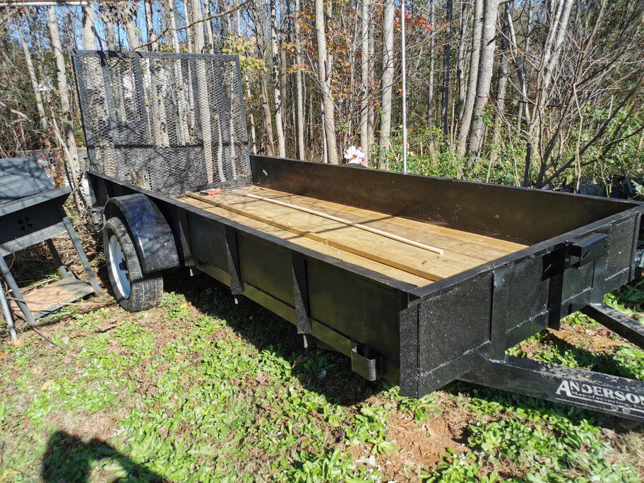 5x 12 utility trailer metal steel.