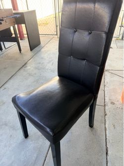 3 Pleather Dining Chairs