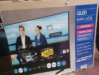65" Screen QLED SMART 4K ULTRA HDTV BY SAMSUNG.  1 year Warranty