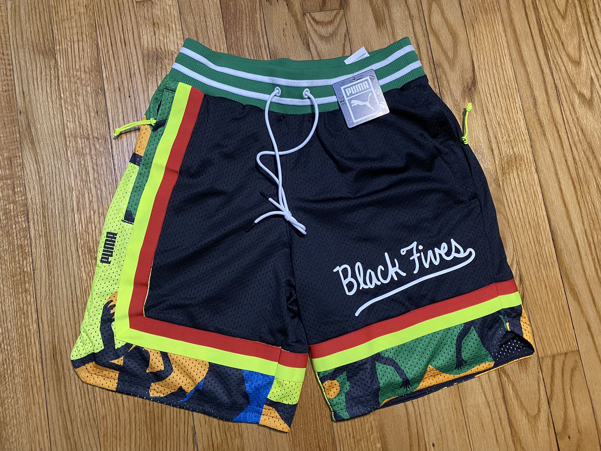 Black Fives x PUMA Front Page Basketball Shorts – Black Fives