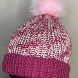 Unisex Reversible Adult Hand Knit Beanie 