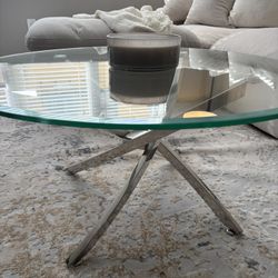 Ayala Glass Top Coffee Table