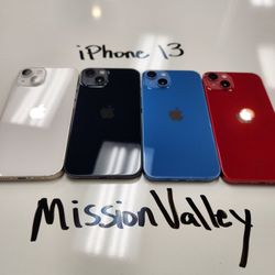 iPhone 13 128gb Unlocked | Mission Valley Store | w/ Warranty 