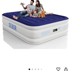 18" Comfortable and Durable Self-Inflating Mattress with Built-in High-Speed ​​Pump, with Storage Bag