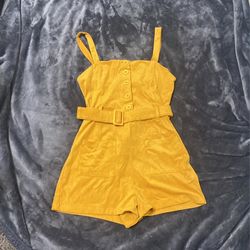 Rustic Yellow Romper 