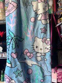 Hello Kitty Mermaid Plush Blanket