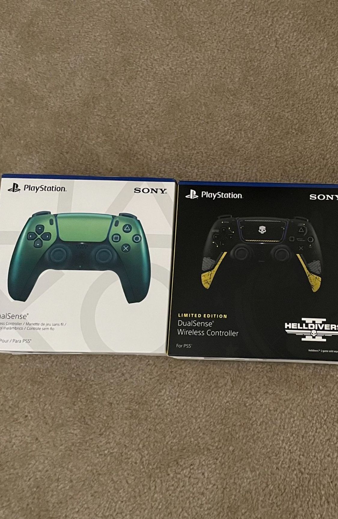 PS5 Controllers Set Of 2 MISB - Helldivers 2 And Chroma Teal