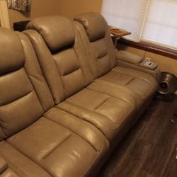 Ashley Furniture Leather Recliner Couch