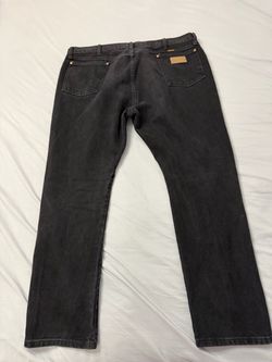Wrangler Mens Jeans Black Size 42x32