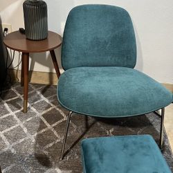 Side Chair And Stool For Sale