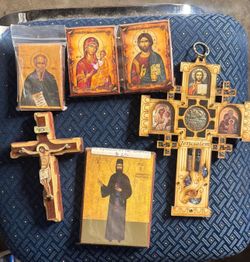 Eastern Orthodox saints and cross