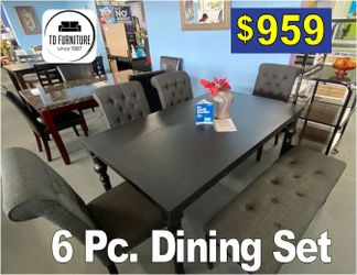 6Pc. Dining Set, comedores, furniture