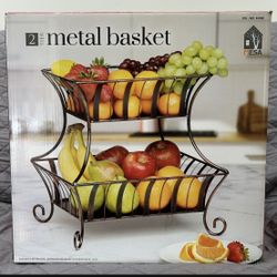 Mesa 2 Tier Metal Basket NEW