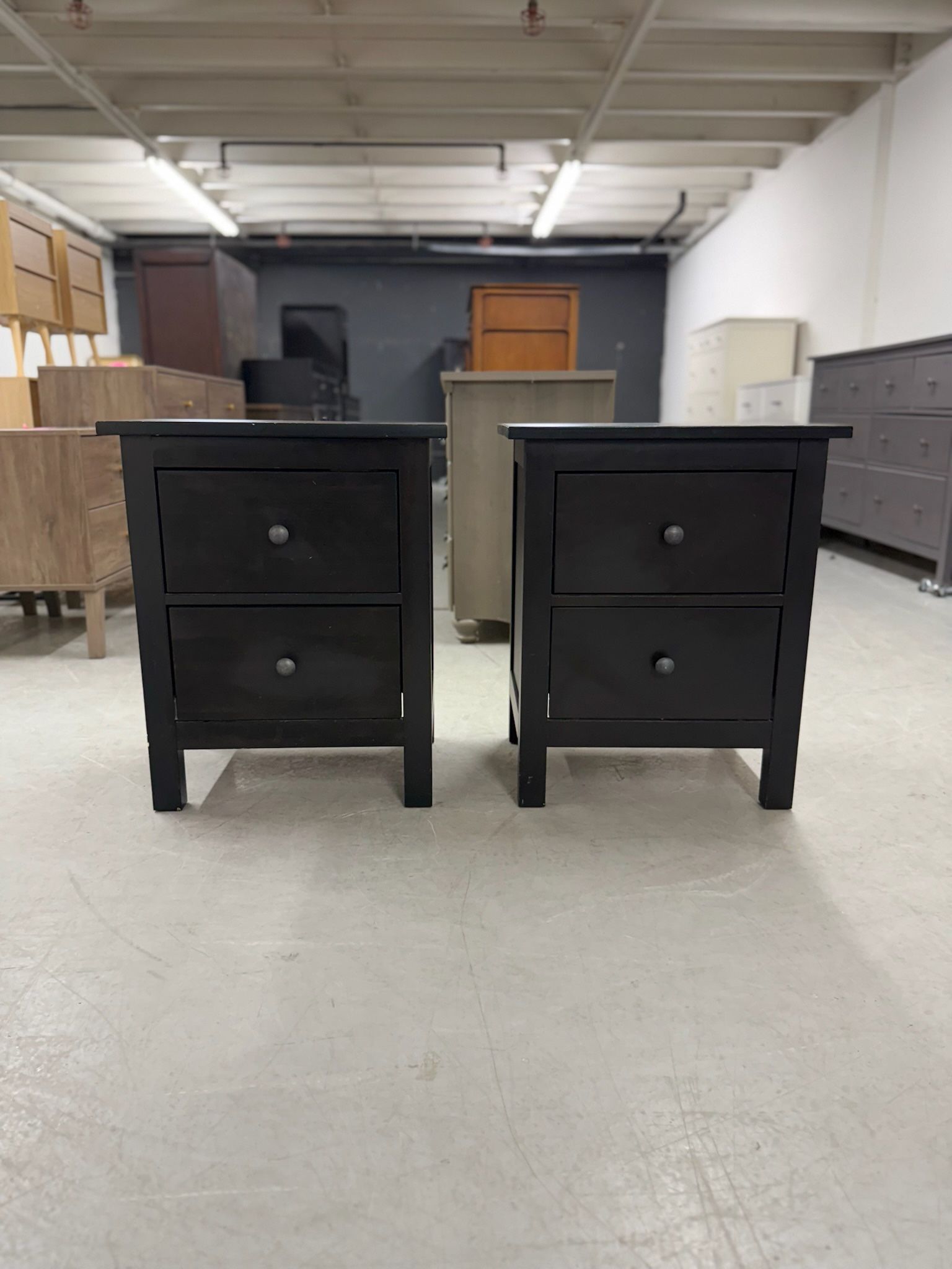 See Page For Matching Dressers - Black IKEA Hemnes 2 Matching Nightstands/ Nightstand Set / End Tables / Side Tables  
