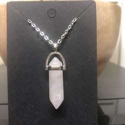 Natural Stone/Crystal Pendant Necklace