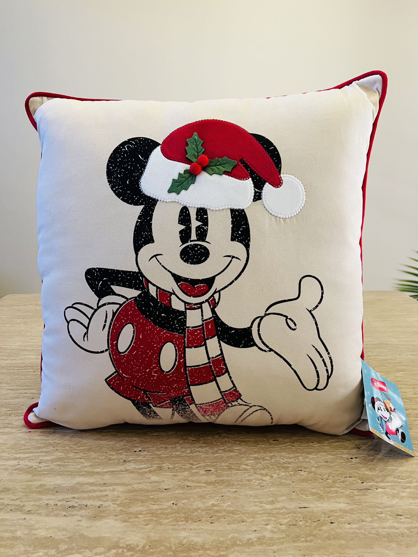 Disney Mickey Mouse Christmas Santa Hat 20 x 20- Brand New 