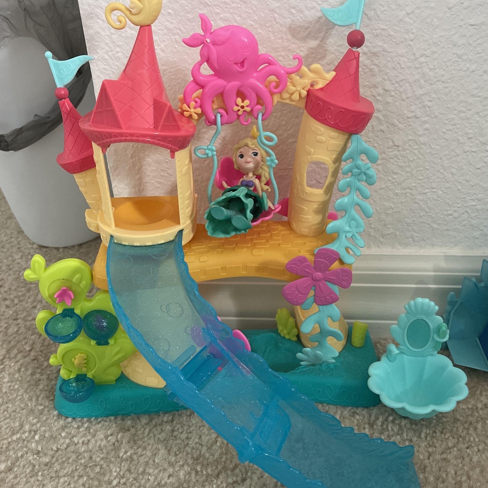 Doll Toy Set Castle Sea Kids Swing And Slide 🛝