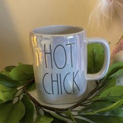 Rae Dunn HOT CHICK Iridescent Mugs
