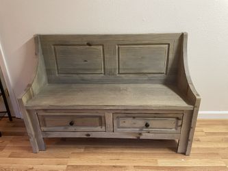 Wooden Entryway Bench